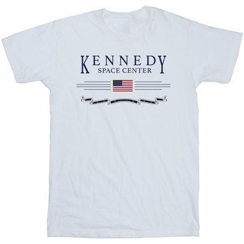 Vêtements Homme T-shirts manches longues Nasa Kennedy Space Centre Explore Blanc