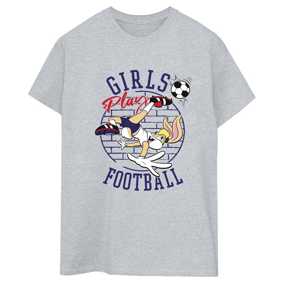 Vêtements Femme T-shirts manches longues Dessins Animés Lola Bunny Girls Play Football Gris