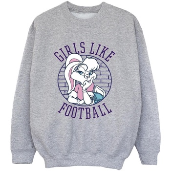 Vêtements Garçon Sweats Dessins Animés Lola Bunny Girls Like Football Gris