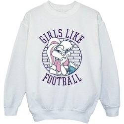 Vêtements Garçon Sweats Dessins Animés Lola Bunny Girls Like Football Blanc