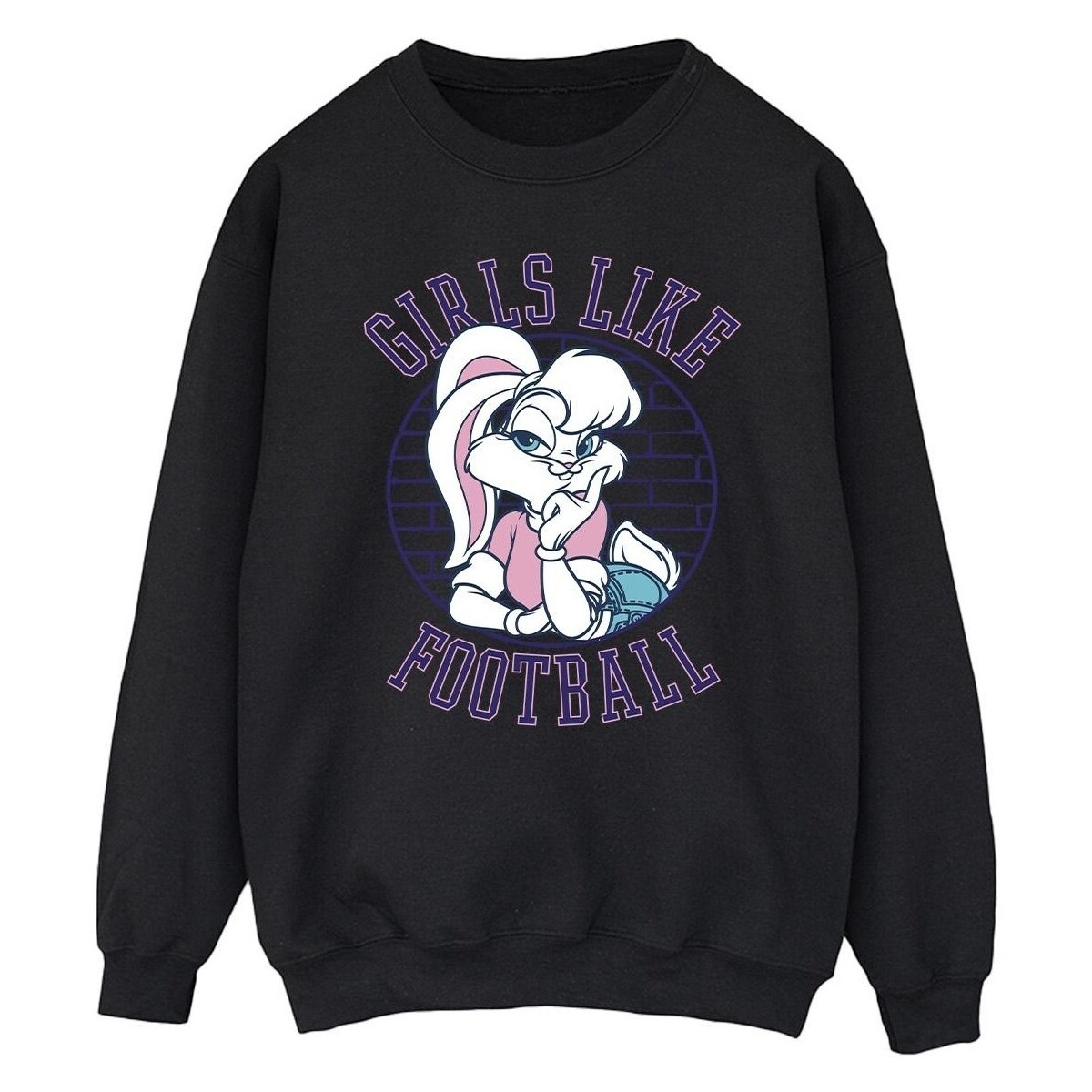 Vêtements Homme Sweats Dessins Animés Lola Bunny Girls Like Football Noir