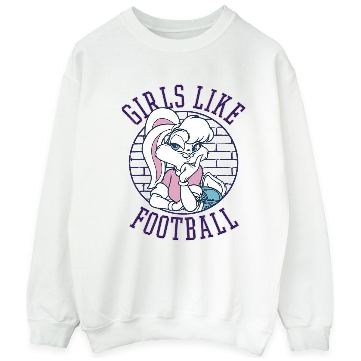 Vêtements Homme Sweats Dessins Animés Lola Bunny Girls Like Football Blanc