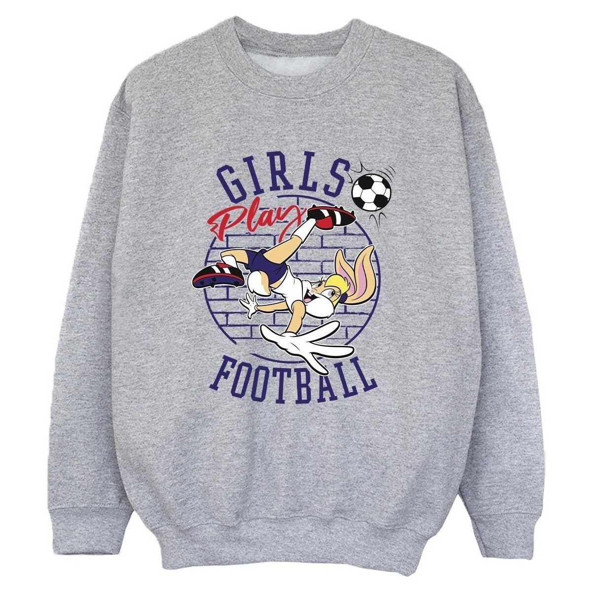 Vêtements Garçon Sweats Dessins Animés Lola Bunny Girls Play Football Gris