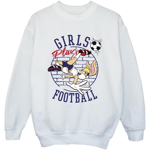 Vêtements Garçon Sweats Dessins Animés Lola Bunny Girls Play Football Blanc