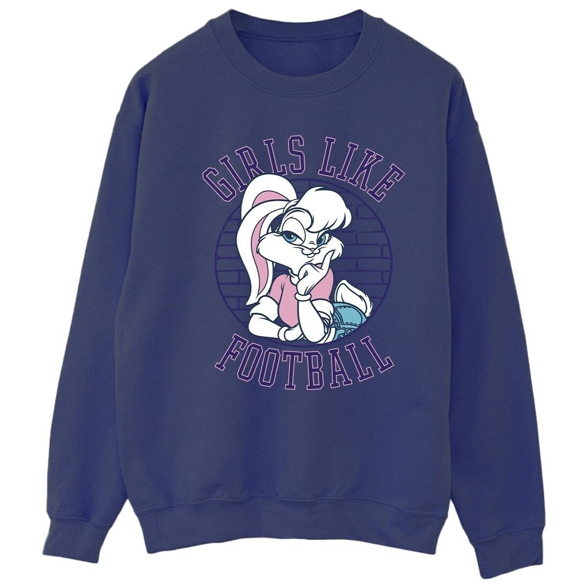 Vêtements Femme Sweats Dessins Animés Lola Bunny Girls Like Football Bleu