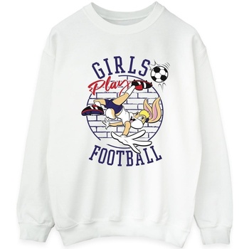 Vêtements Femme Sweats Dessins Animés Lola Bunny Girls Play Football Blanc