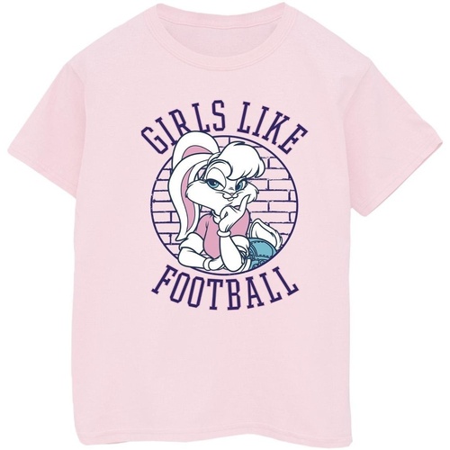 Vêtements Garçon T-shirts manches courtes Dessins Animés Lola Bunny Girls Like Football Rouge