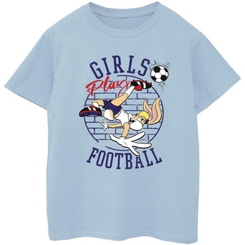 Dessins Animés Lola Bunny Girls Play Football Bleu