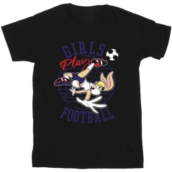 Vêtements Garçon T-shirts manches courtes Dessins Animés Lola Bunny Girls Play Football Noir