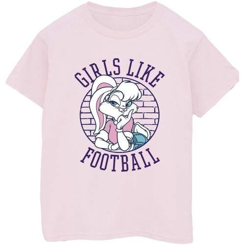 Vêtements Homme T-shirts manches longues Dessins Animés Lola Bunny Girls Like Football Rouge