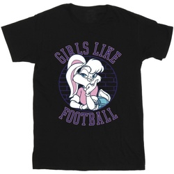 Vêtements Homme T-shirts manches longues Dessins Animés Lola Bunny Girls Like Football Noir