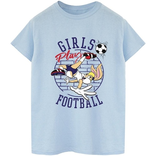 Vêtements Homme T-shirts manches longues Dessins Animés Lola Bunny Girls Play Football Bleu