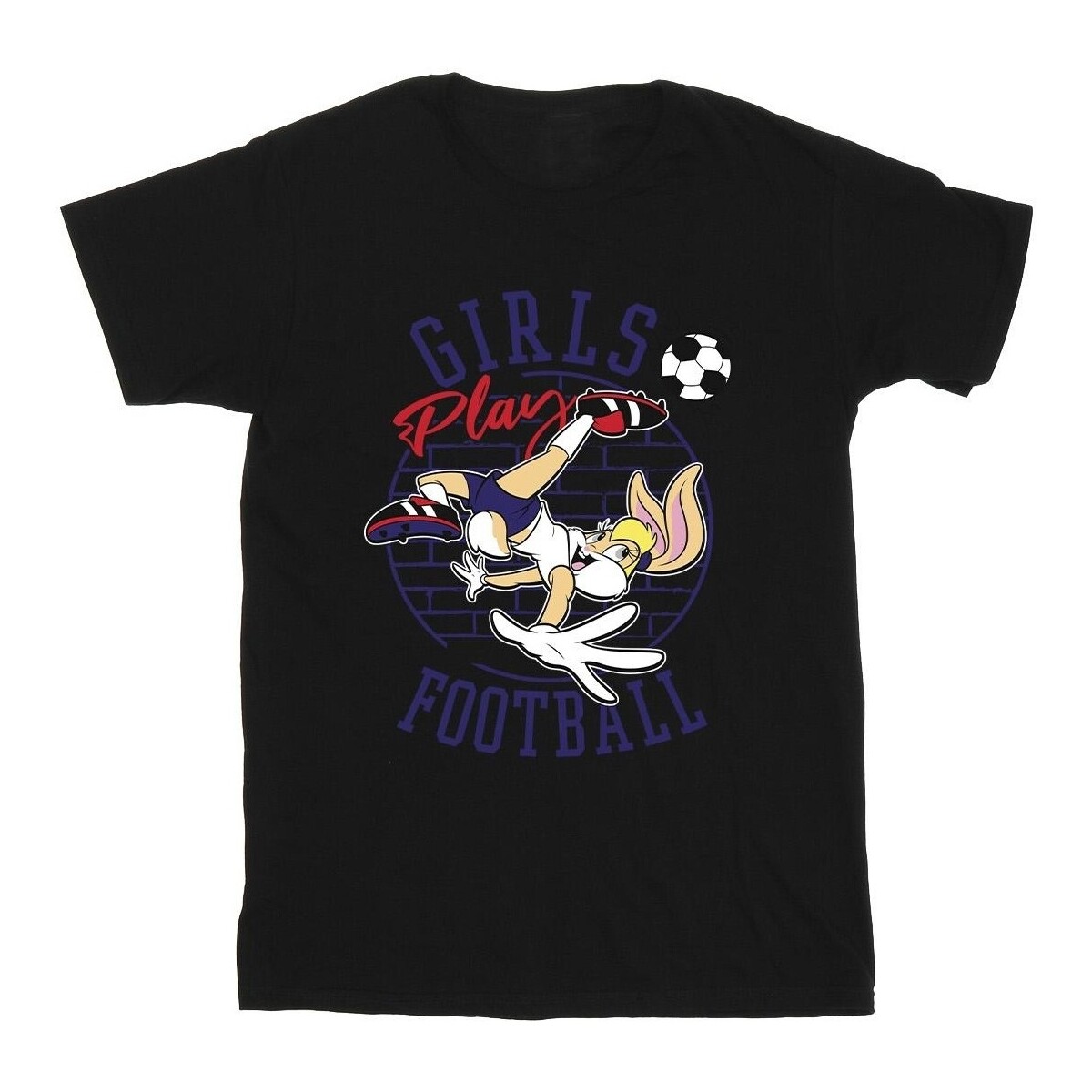 Vêtements Homme T-shirts manches longues Dessins Animés Lola Bunny Girls Play Football Noir