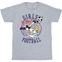 Vêtements Homme T-shirts manches longues Dessins Animés Lola Bunny Girls Play Football Gris
