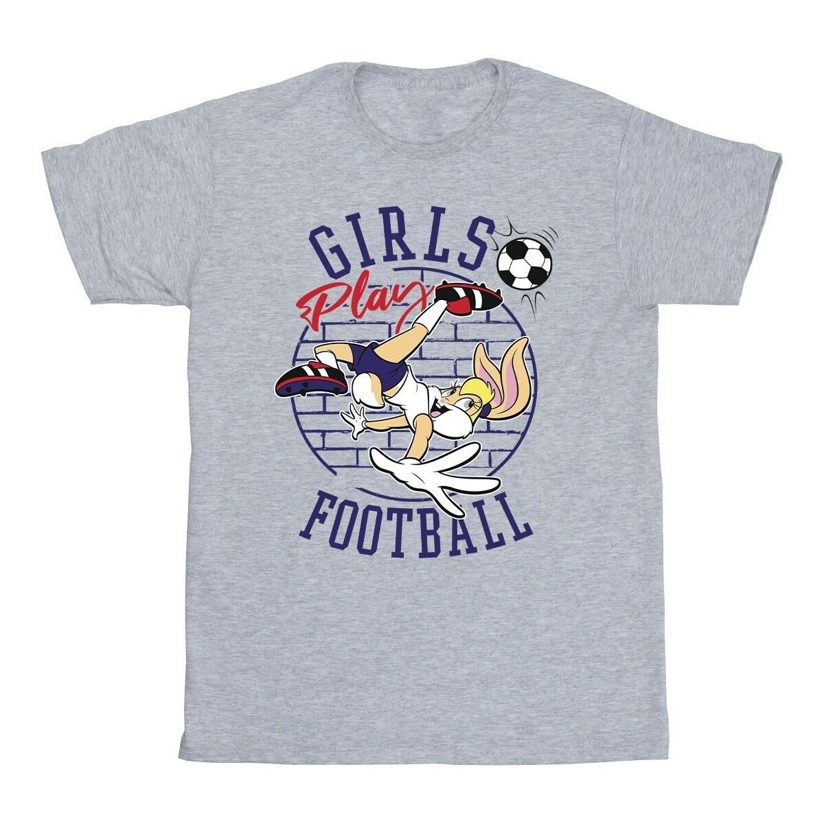 Vêtements Homme T-shirts manches longues Dessins Animés Lola Bunny Girls Play Football Gris