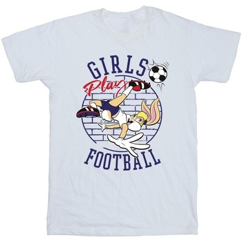 Vêtements Homme T-shirts manches longues Dessins Animés Lola Bunny Girls Play Football Blanc