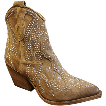 Chaussures Femme Bottines Semerdjian - Santiag M702M25 Sayo Taupe Marron