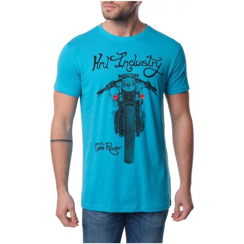 Vêtements Homme T-shirts manches courtes Kebello T-Shirt manches courtes Bleu H Bleu