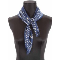 Accessoires textile Femme Echarpes / Etoles / Foulards McQ Alexander McQueen Carré en soie Bleu