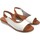 Chaussures Femme Multisport Eva Frutos sandale femme 2205 blanc Marron