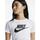 Vêtements Femme T-shirts manches courtes Nike W nsw club ss tee icn ftra Blanc