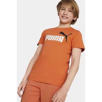 Vêtements Garçon T-shirts manches courtes Puma B ess+2 log tee Orange