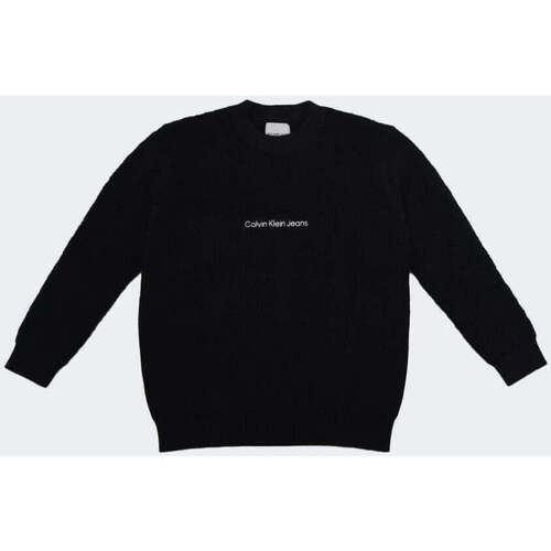 Vêtements Garçon Sweats Calvin Klein Herringbone JEANS  Noir