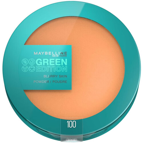 Beauté Femme Rideaux / stores Maybelline New York Poudre de Teint Green Edition Blurry Skin Marron