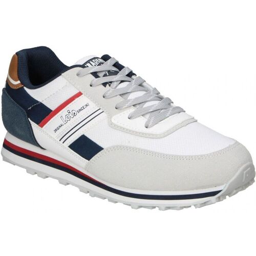 Chaussures Homme Baskets / Sneakers Homme Bleu Lois 64244 Blanc