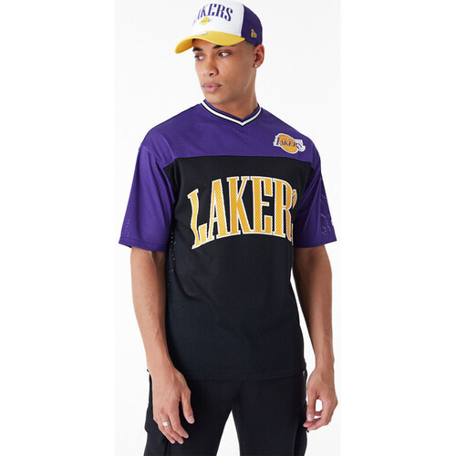 Vêtements T-shirts perforated manches courtes New-Era T-Shirt NBA Los Angeles Lakers Multicolore