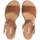 Chaussures Femme Sandales et Nu-pieds Gabor Sandales en cuir lisse à talon compensé recouvert Marron