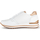 Chaussures Femme Baskets mode Gabor Baskets en cuir à talon compensé Blanc