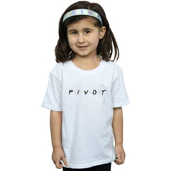Vêtements Fille T-shirts manches longues Friends Pivot Logo Blanc