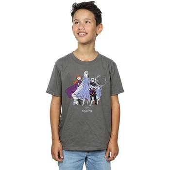 Vêtements Garçon T-shirts manches courtes Disney Frozen 2 Distressed Group Multicolore