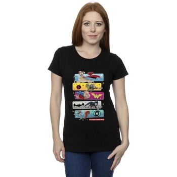 Vêtements Femme T-shirts manches longues Dc Comics DC League Of Super-Pets Character Pose Noir
