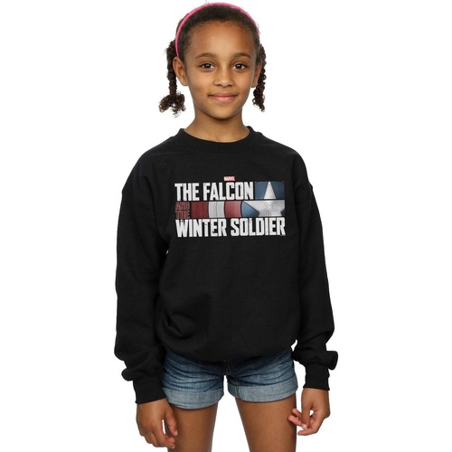 Vêtements Fille Sweats Marvel The Falcon And The Winter Soldier Logo Noir