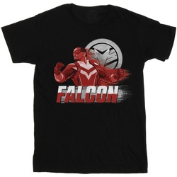 Vêtements Garçon T-shirts Pocket manches courtes Marvel The Falcon And The Winter Soldier Falcon Red Fury Noir