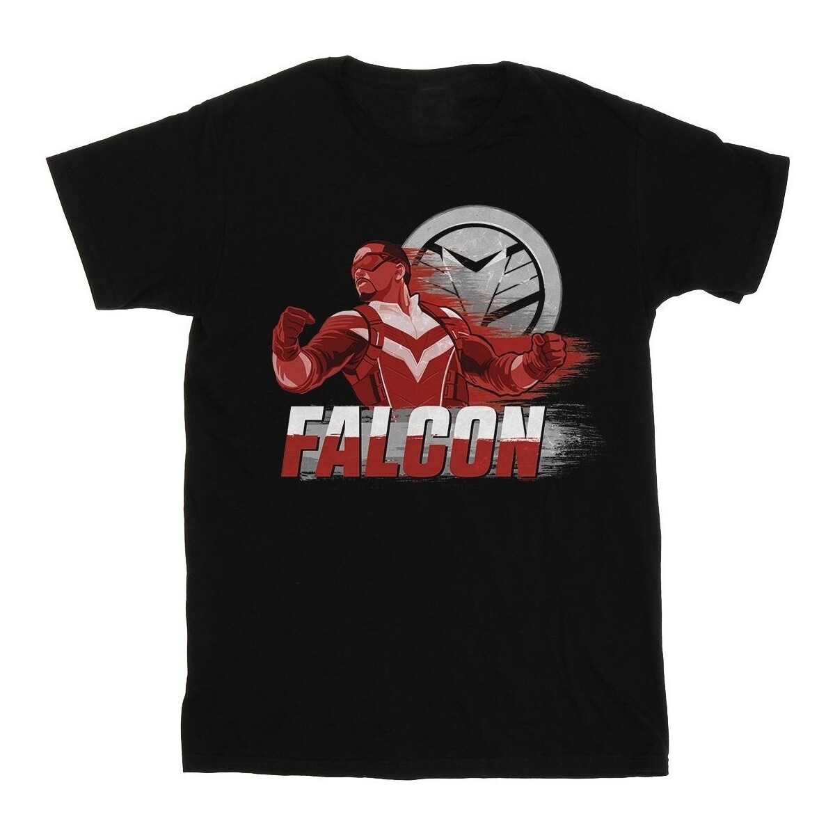 Vêtements Garçon T-shirts manches courtes Marvel The Falcon And The Winter Soldier Falcon Red Fury Noir
