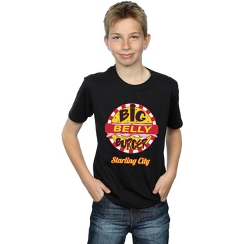 Vêtements Garçon T-shirts manches courtes Dc Comics Arrow Big Belly Burger Logo Noir