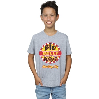 Vêtements Garçon T-shirts manches courtes Dc Comics Arrow Big Belly Burger Logo Gris