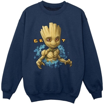 Vêtements Fille Sweats Guardians Of The Galaxy Groot Flowers Bleu
