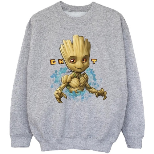Vêtements Fille Sweats Guardians Of The Galaxy Groot Flowers Gris