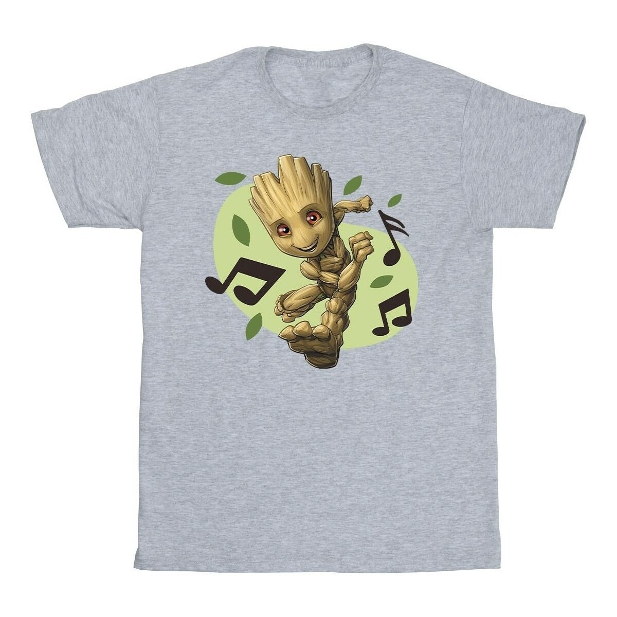 Vêtements Garçon T-shirts manches courtes Marvel Guardians Of The Galaxy Groot Musical Notes Gris