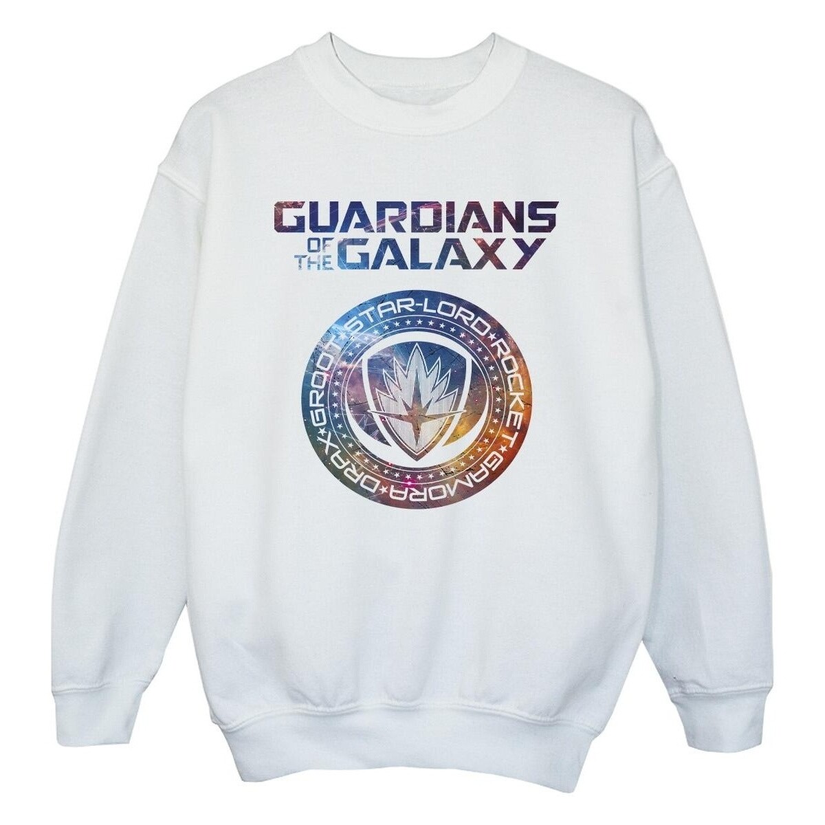 Vêtements Fille Sweats Marvel Guardians Of The Galaxy Stars Fill Logo Blanc