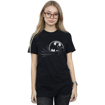 Vêtements Femme T-shirts manches longues Dc Comics Batman Spot Noir
