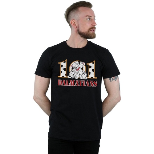 Vêtements Homme T-shirts manches longues Disney 101 Dalmatians Puppy Hug Noir