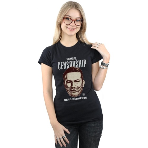 Vêtements Femme T-shirts manches longues Dead Kennedys No More Censorship Noir