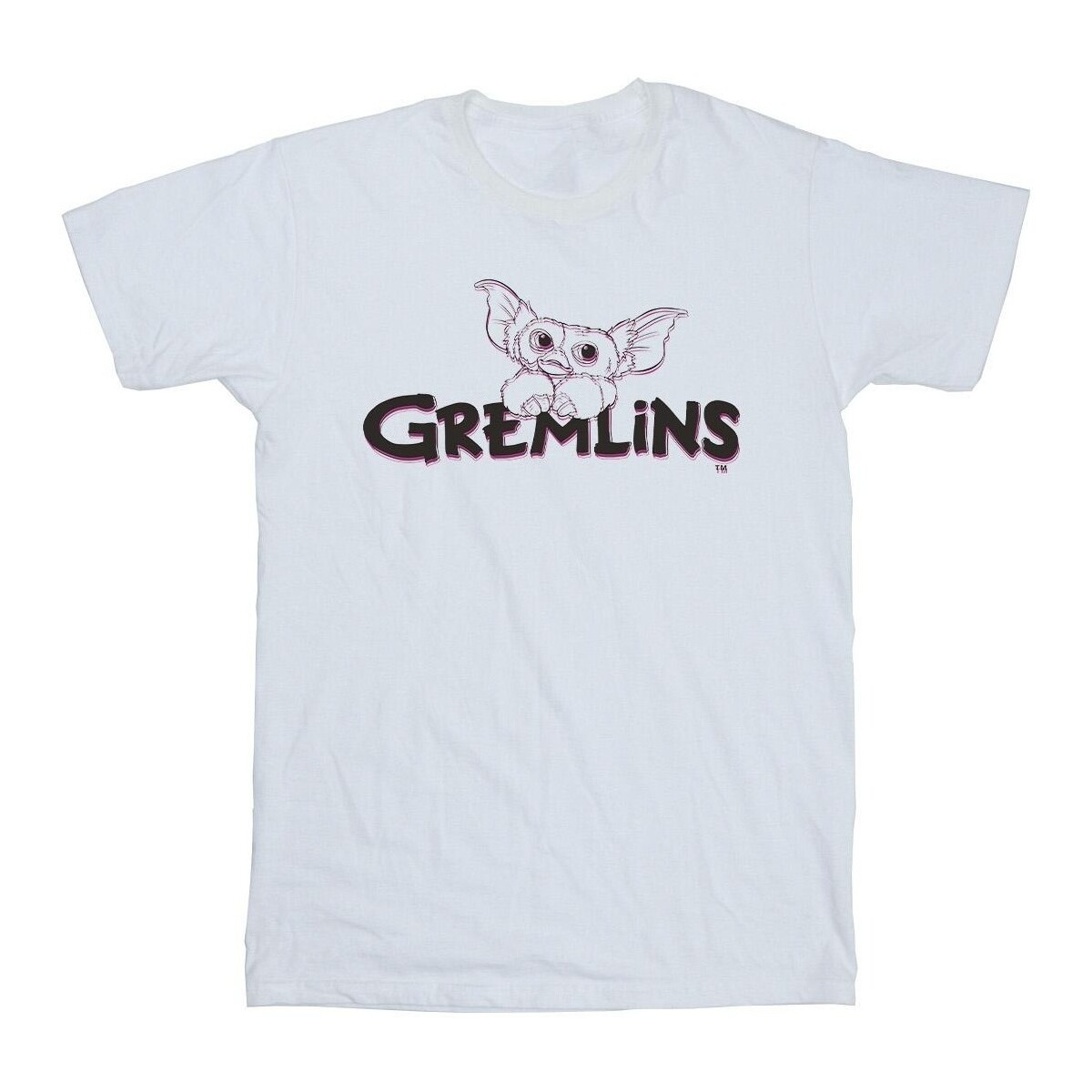 Vêtements Garçon T-shirts manches courtes Gremlins Logo Line Blanc