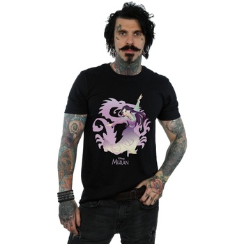 Vêtements Homme T-shirts manches longues Disney Mulan Dragon Fight Noir