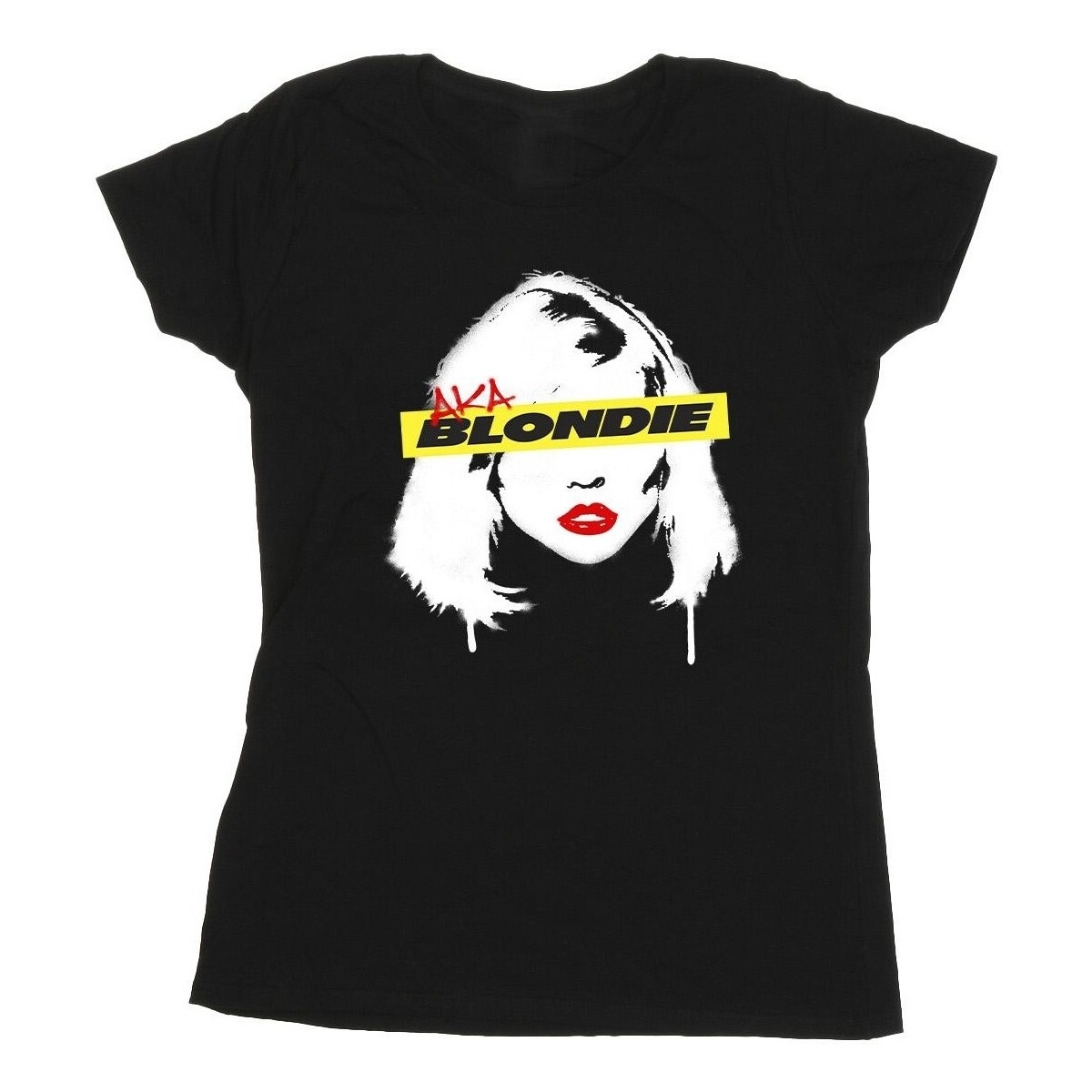 Vêtements Femme T-shirts manches longues Blondie Face Graffiti Noir